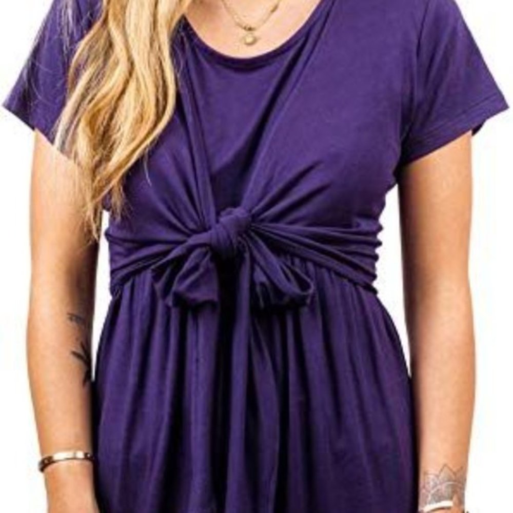 Sofsy Nursing Top Tie Front